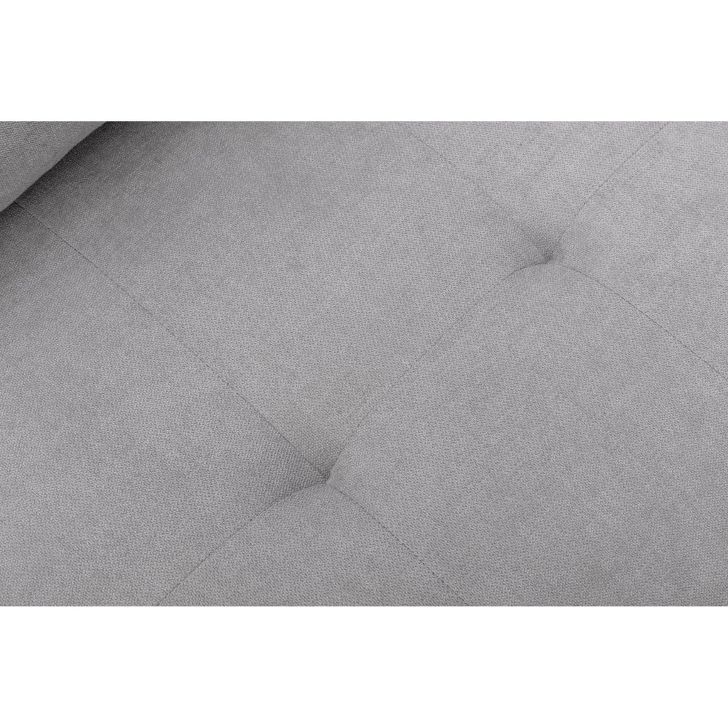 Gray L-Shape Sleeper Sectional Sofa with Storage Ottoman H587661