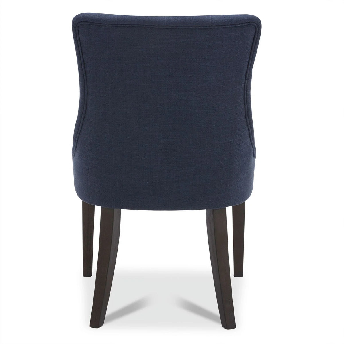 Blue Fabric Wood Dining Chair Set of 2 Z470240