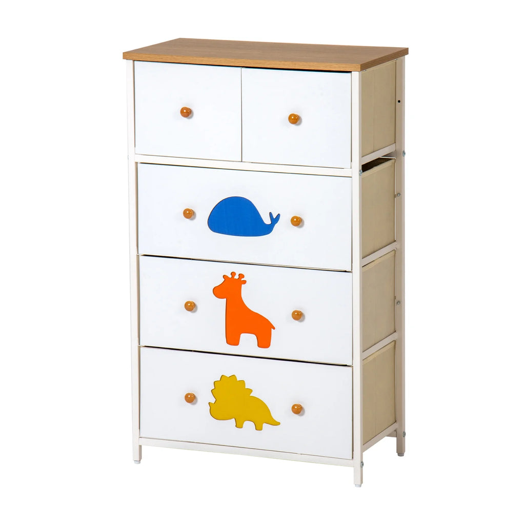 White 5 Drawer Dresser O80882