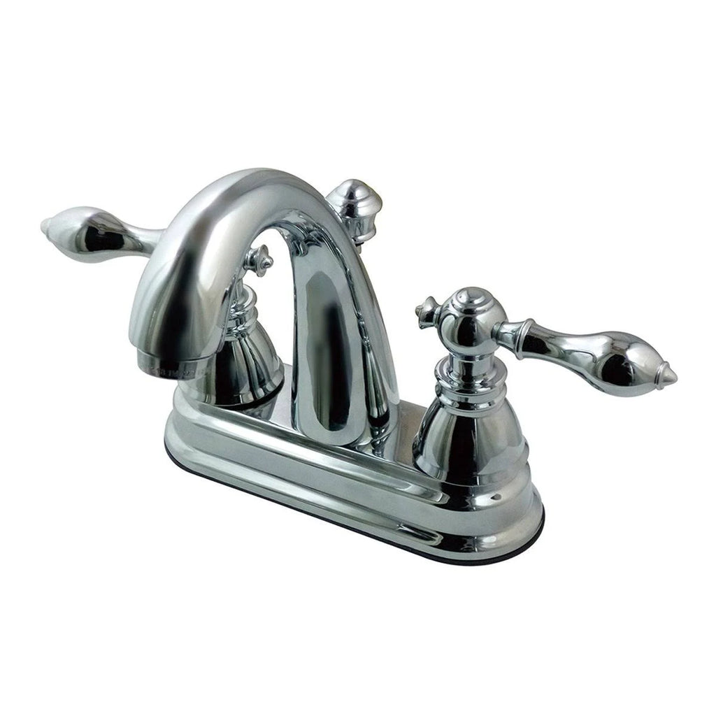 Satin Nickel Two-Handle Centerset Lavatory Faucet with Pop-Up T559