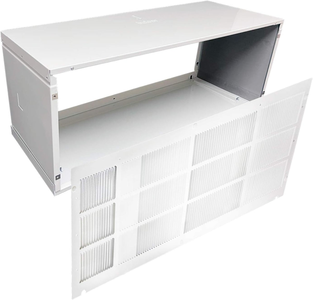 Folded Metal PTAC Wall Sleeve And Exterior Grille with Condensate Drain Kit A90337