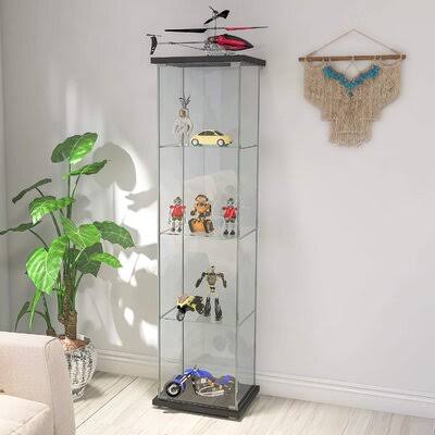 Black Glass Display Cabinet M35568