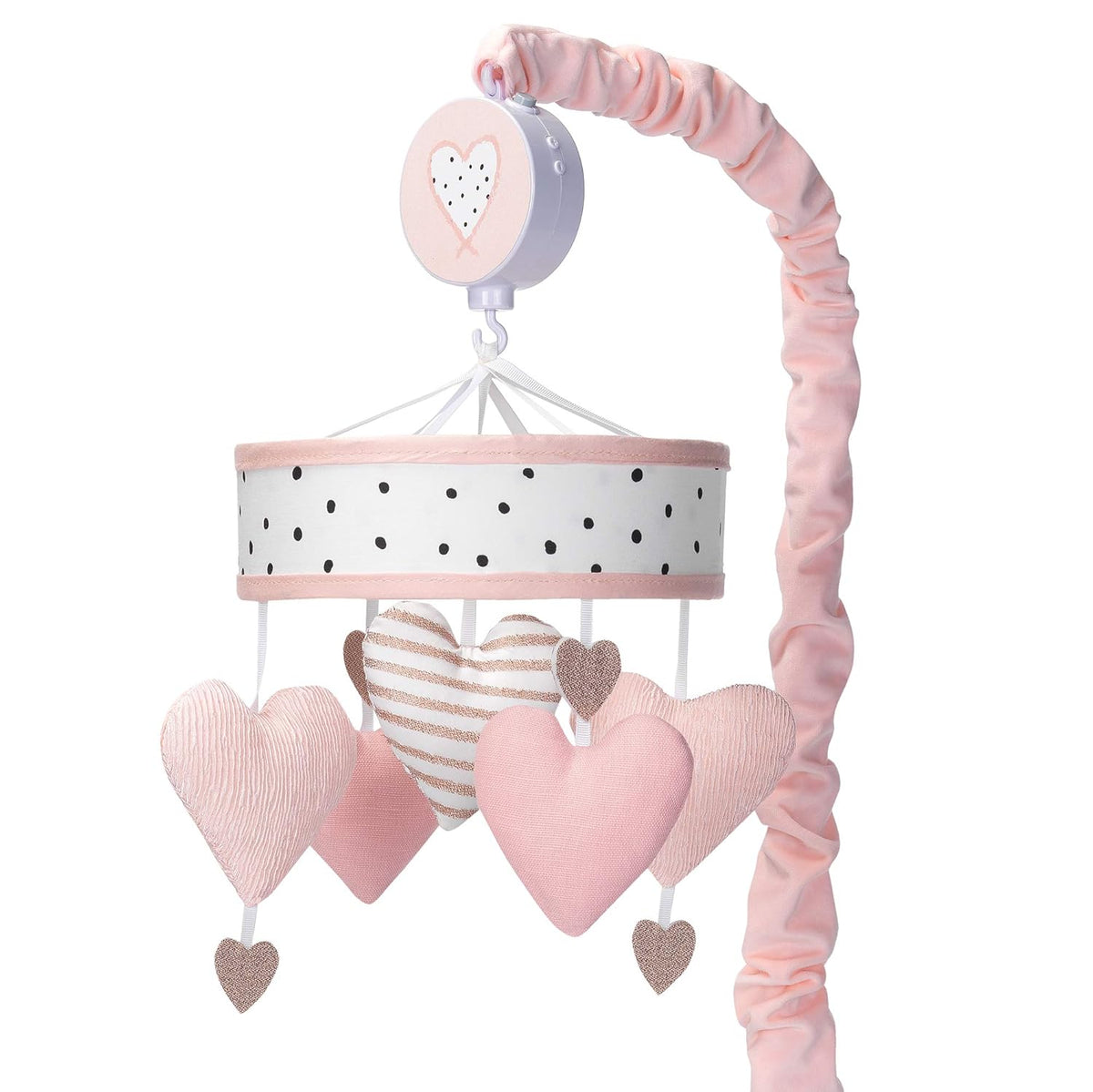 Pink/White Musical Baby Crib Mobile C761