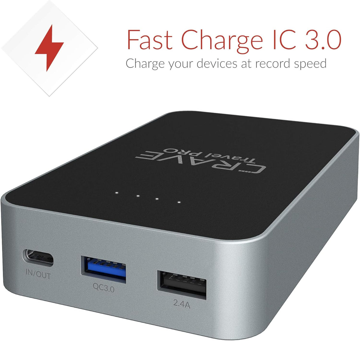 13400 mAh Quick Charge QC 3.0 USB Type C PD Portable Battery Charger Pack of 2 J425