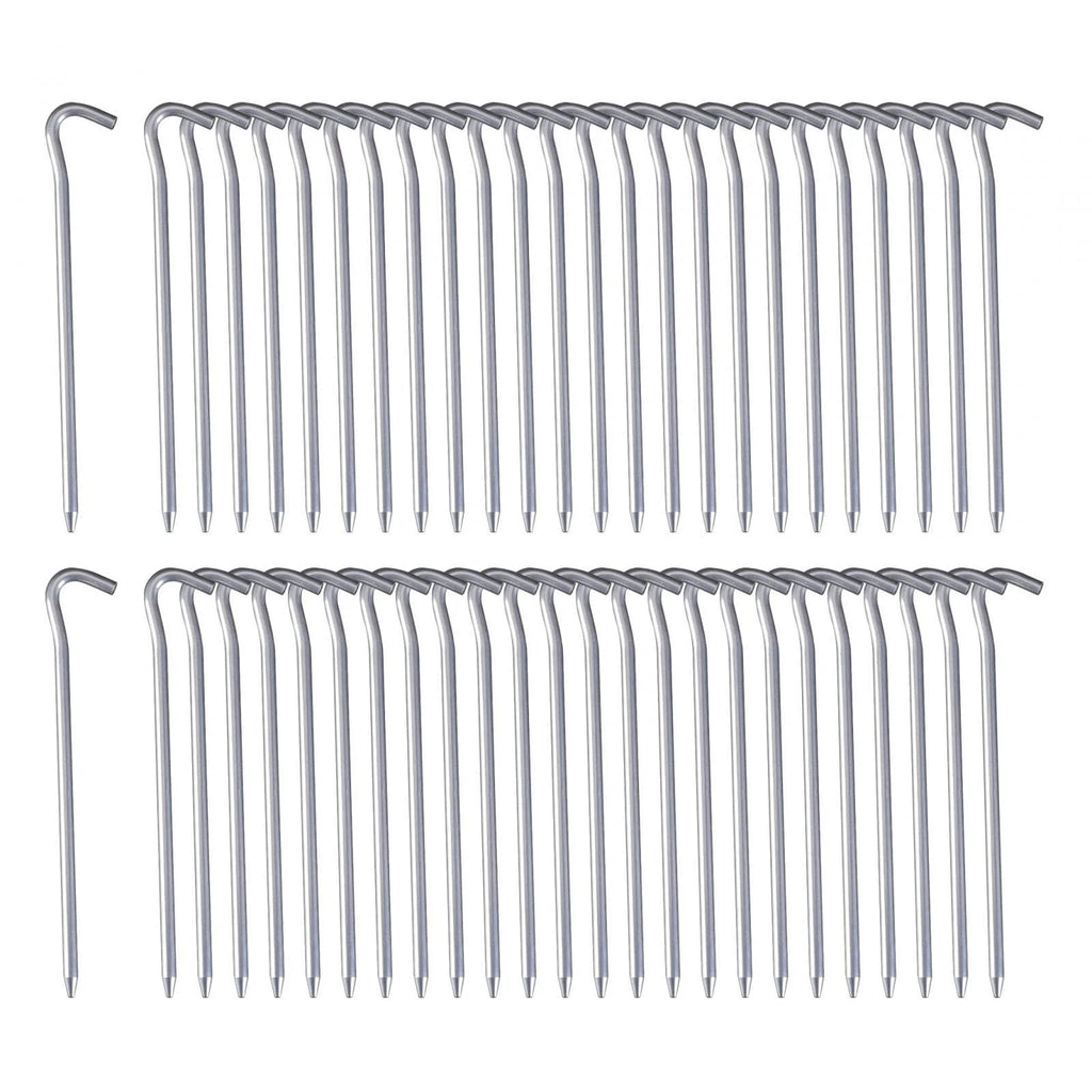 50 Pack 7inch Aluminum Tent Pegs for Camping E354205