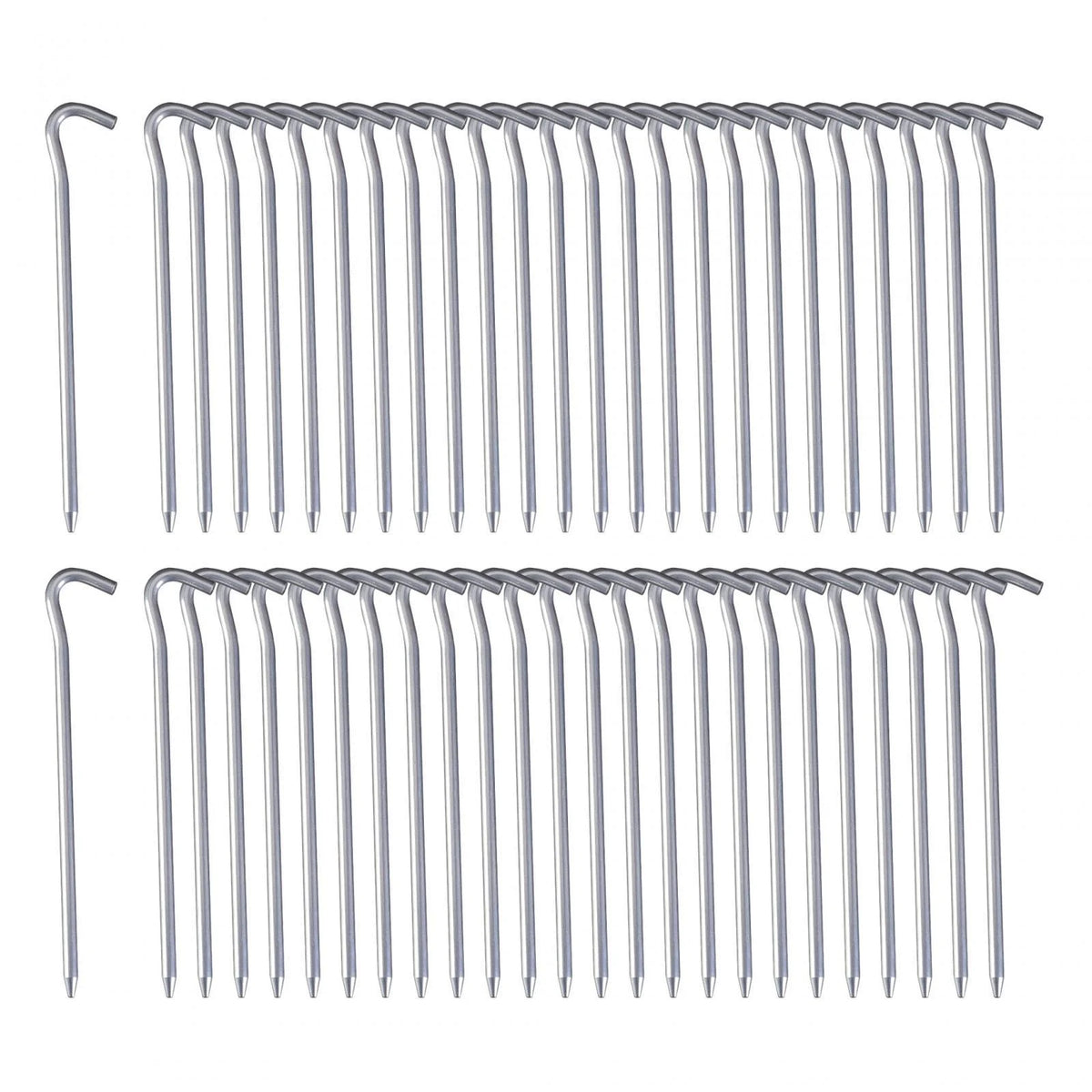 50 Pack 7inch Aluminum Tent Pegs for Camping E354205