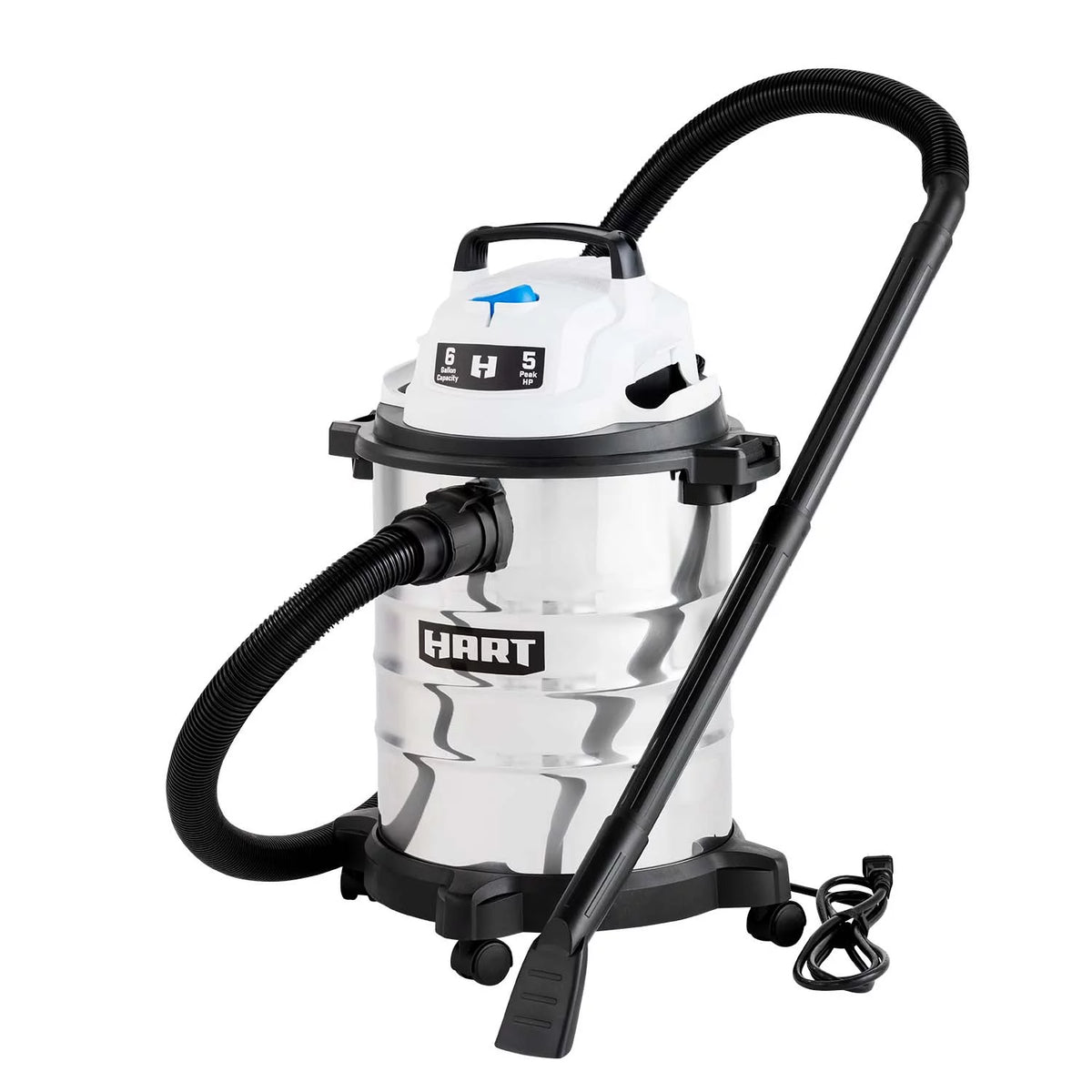 6 Gallon 5 Peak HP Stainless Steel Wet/Dry Vacuum S1846