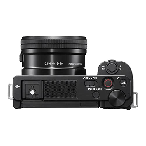 Mirrorless Camera with 16-50mm Lens, 128GB Memory, Tripod, Case, Spare Battery & Charger O2759
