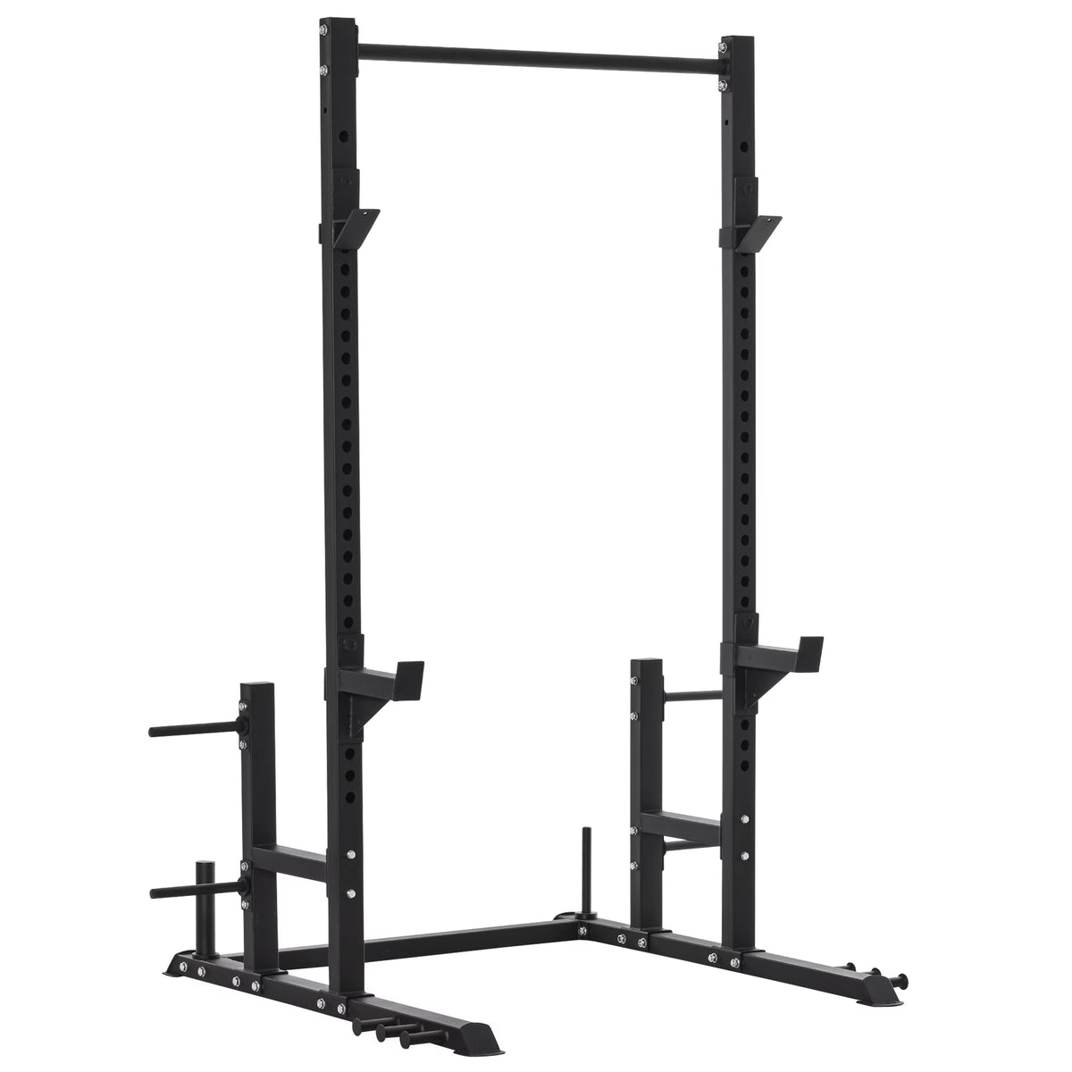 Power Rack with Pull up Bar and Adjustable Barbell Rack O82784