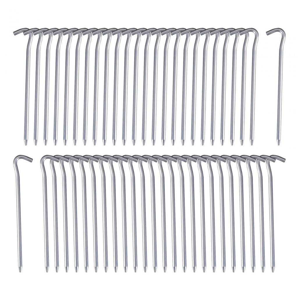 50 Pack 7inch Aluminum Tent Pegs for Camping E354205