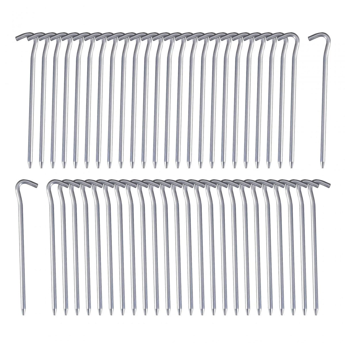 50 Pack 7inch Aluminum Tent Pegs for Camping E354205