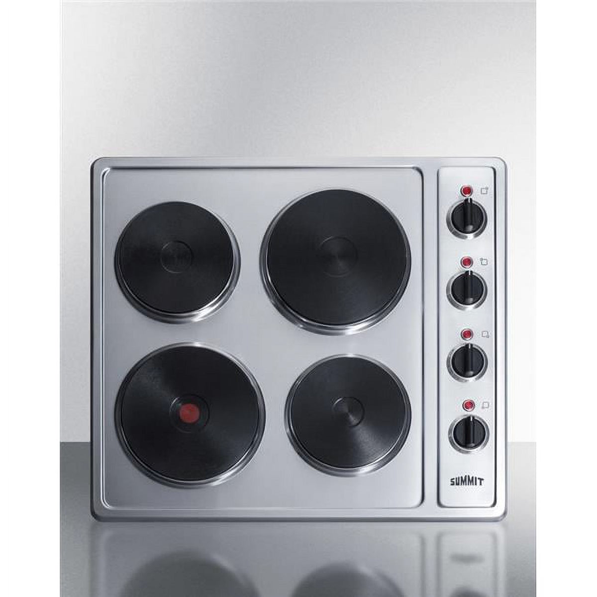 Stainless Steel 4-Burner Solid Disk Cooktop C984993