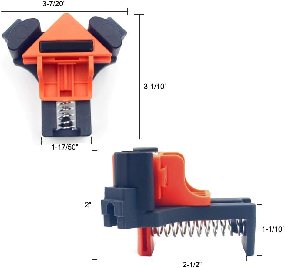 8pcs ABS Adjustable Right Angle Corner Clamps B672819