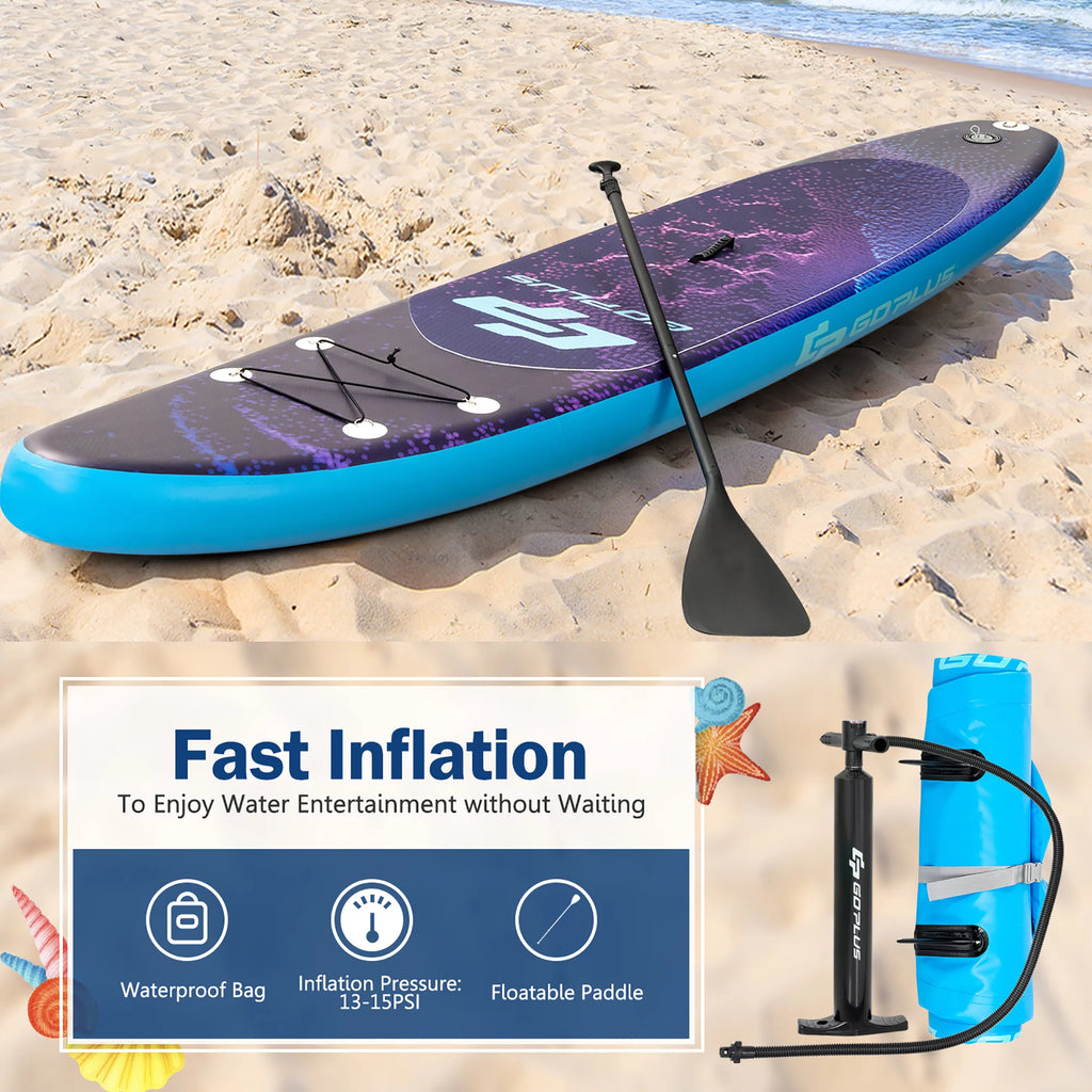 10.5' Inflatable Stand Up Paddle Board with Bag G244