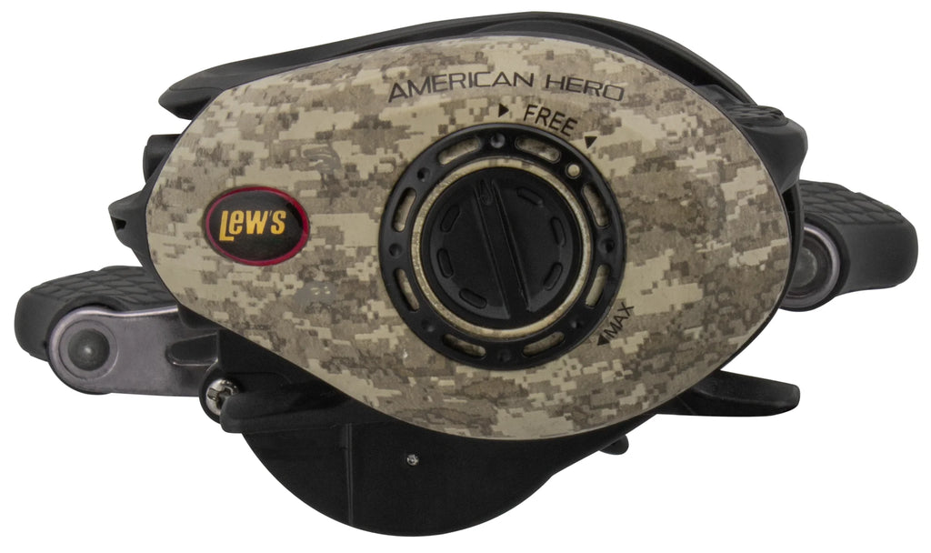 Camo Baitcast Fishing Reel, 7.1:1 Gear Ratio, Right-Hand Retrieve C11389