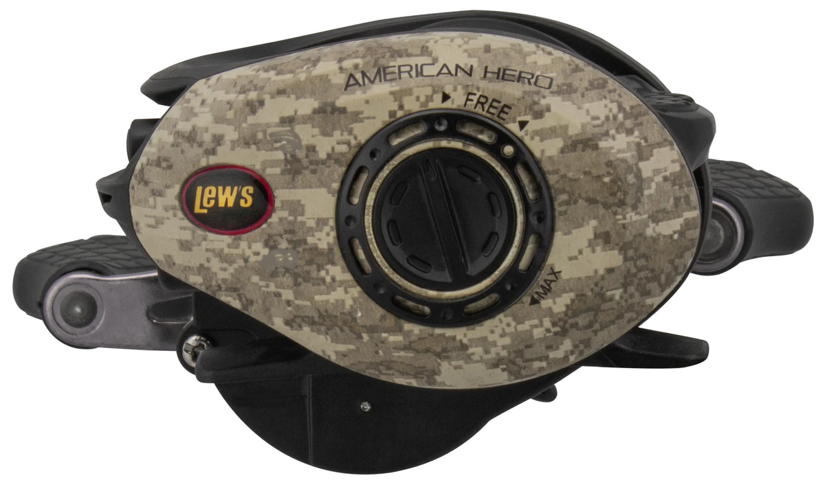 Camo Baitcast Fishing Reel, 7.1:1 Gear Ratio, Right-Hand Retrieve C11389