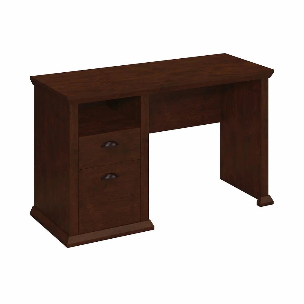 Antique Cherry Engineered Wood Home Office Desk J80513