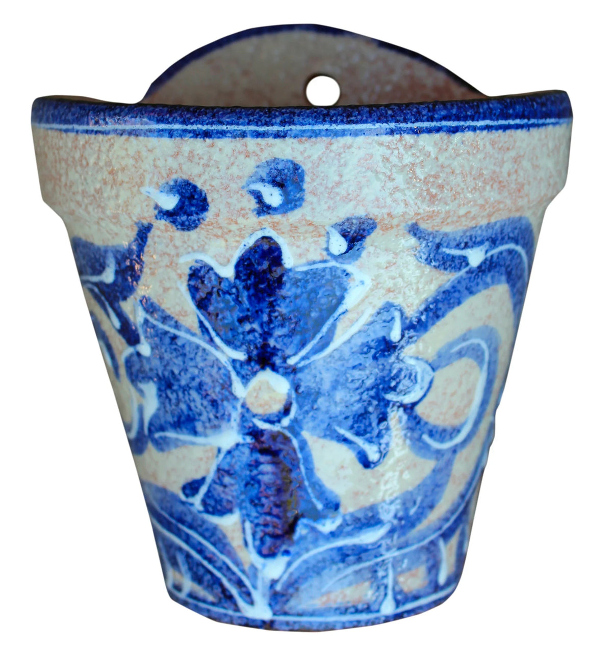 Wall Hanging Flower Pot (Spanish Blue) O67200