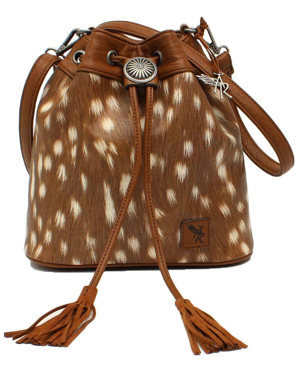 Brown Concealed Carry Bucket Bag Z850946