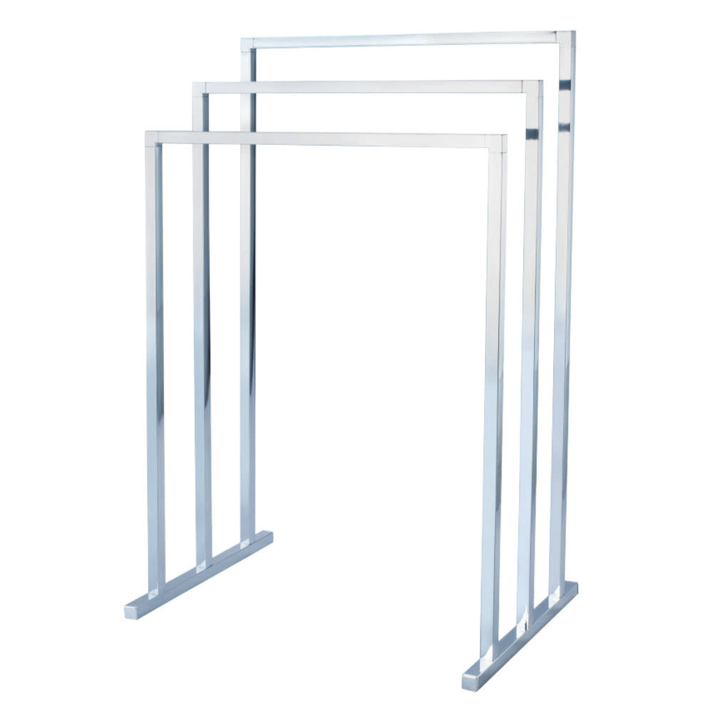 3-Tier Steel Towel Rack, Polished Chrome X316