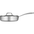 Tri-Ply Clad Stainless Steel Deep Saute Pan with Lid, 3 qt B48688