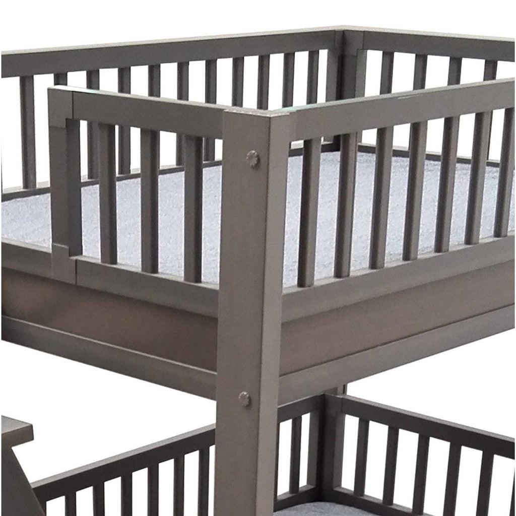 Dog Bunk Bed with Removable Cushions M5940