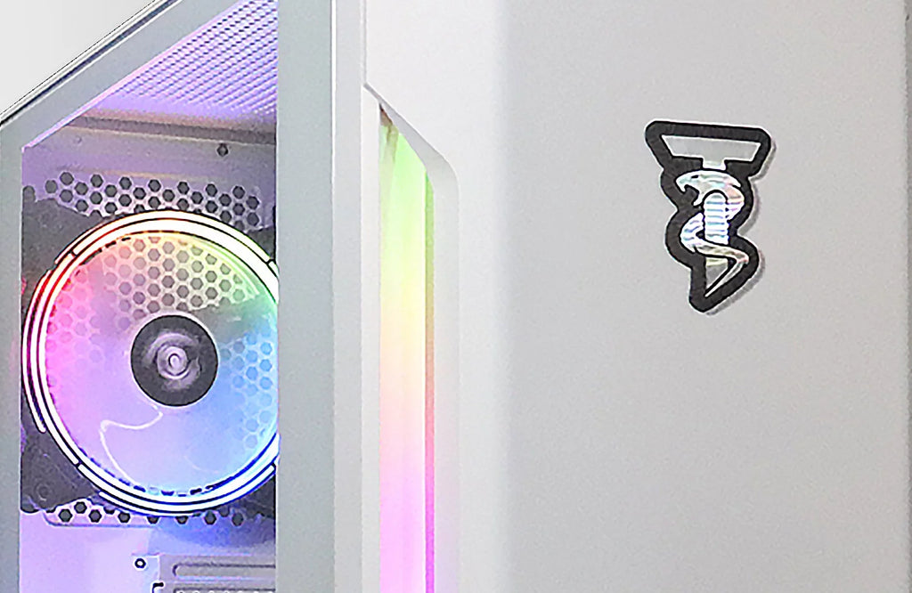 White AMD Ryzen 5 2600 NVIDIA RTX 3060 12GB 32GB DDR4 3200 RAM 1TB NVMe SSD Windows 11 Pro Gaming PC F4711