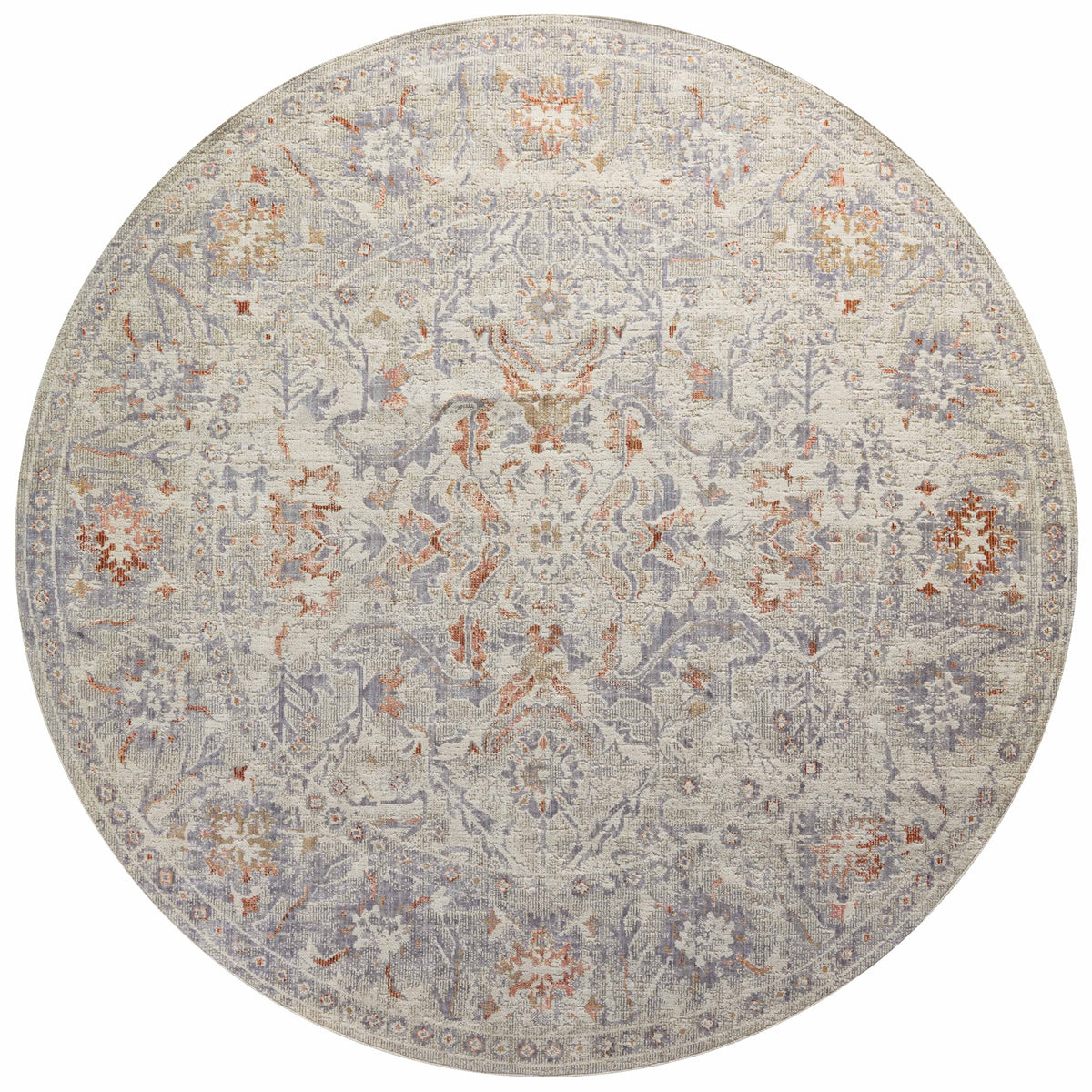 Oatmeal Lavender Rug 3'2 x 3'2 E367
