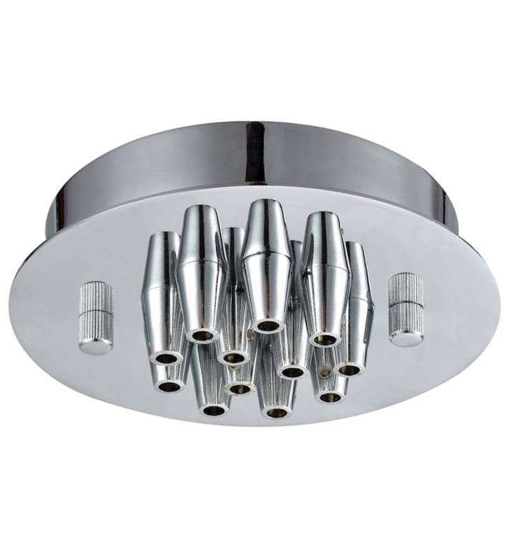 12 Light Small Round Canopy in Satin Nickel W121854