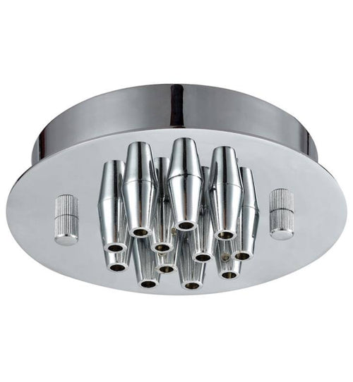 12 Light Small Round Canopy in Satin Nickel W121854