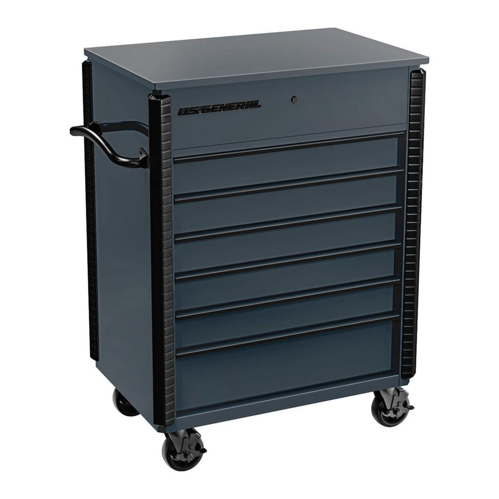 Slate Gray 6-Drawer Service Cart U294