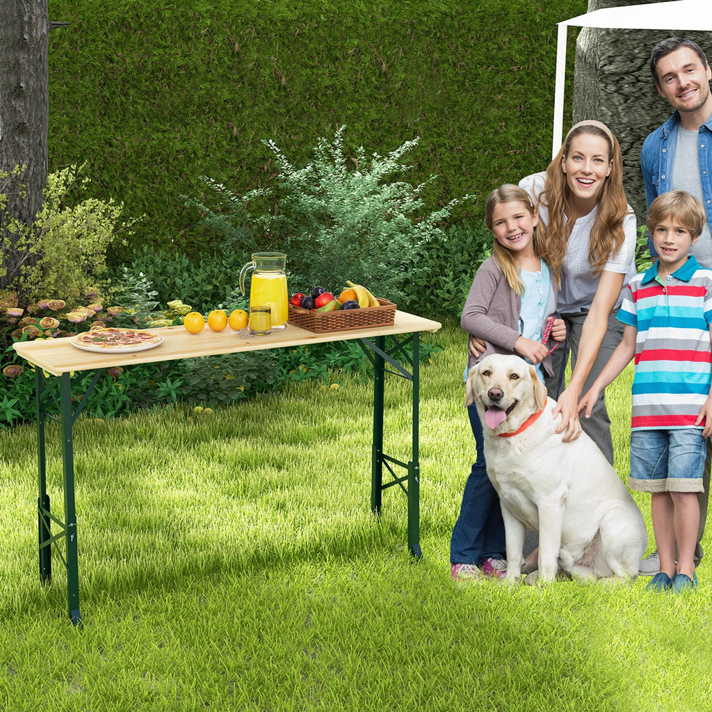 5.5 Ft Folding Wood Picnic Table I461