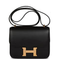 Black Leather Handbag D2266