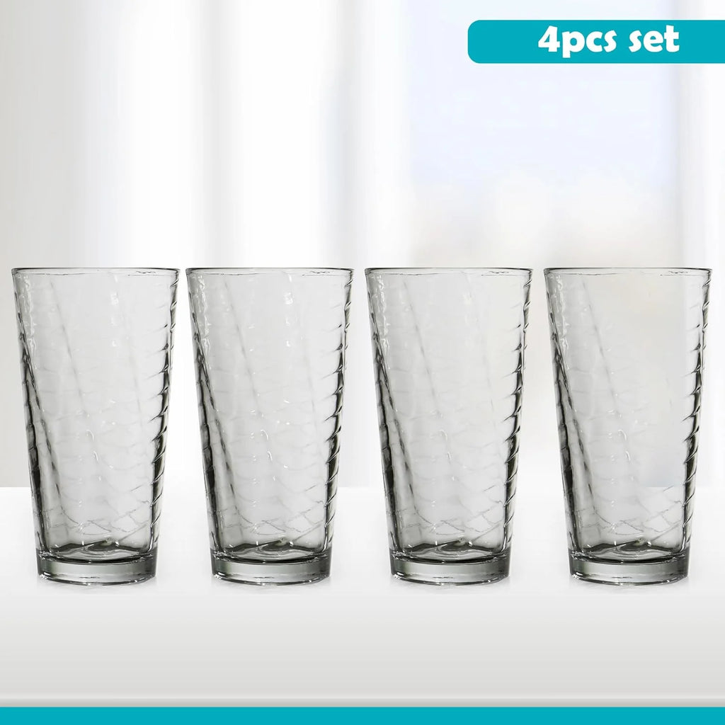 Set Of 4 14 Oz Glass Cups J5518
