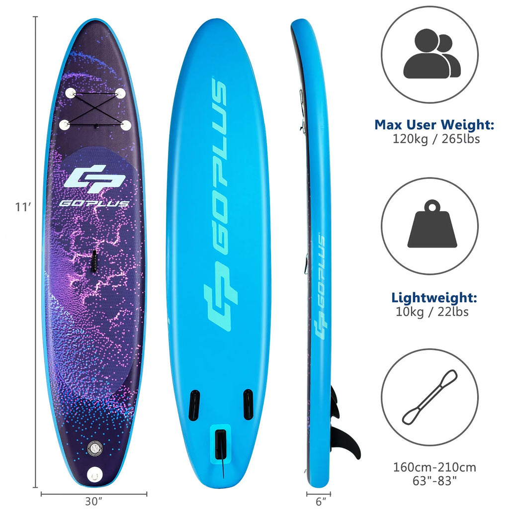 10.5' Inflatable Stand Up Paddle Board with Bag G244