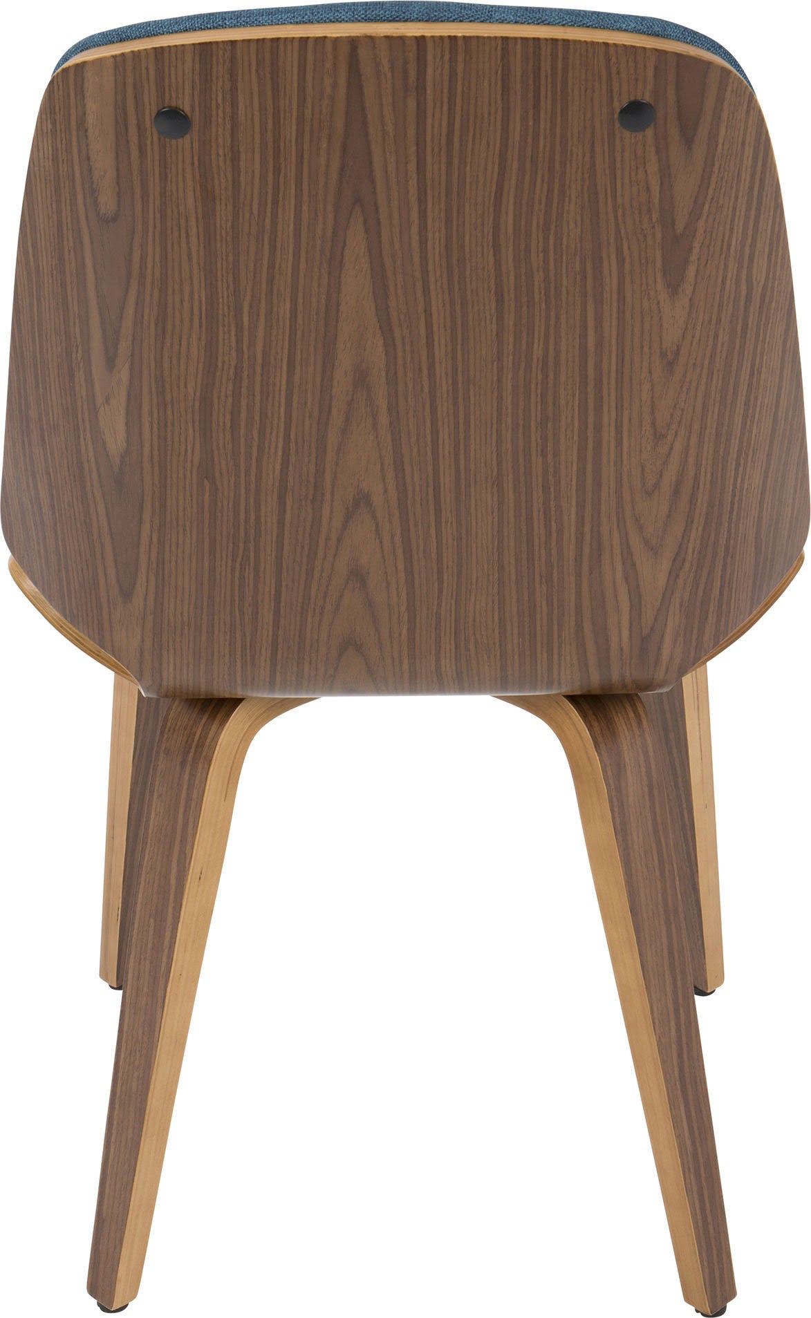 Blue Fabric Walnut Wood Chair (Set of 2) Y923