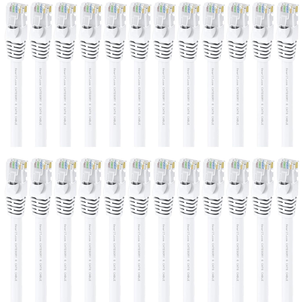 Cat 6 Ethernet Cable 1 ft 24-Pack White M510662