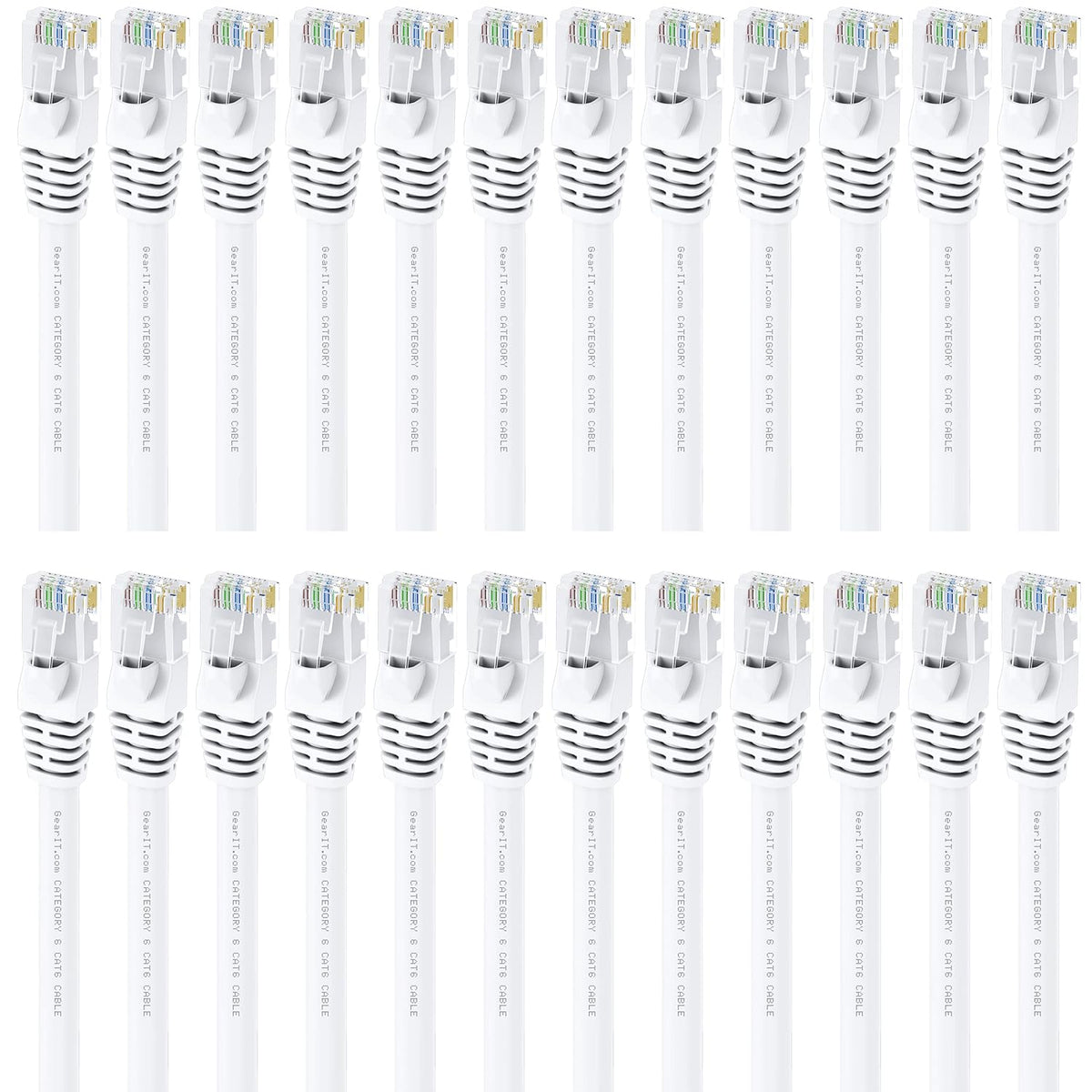 Cat 6 Ethernet Cable 1 ft 24-Pack White M510662