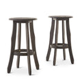 Grey Acacia Wood Barstool (Set of 2) D79363
