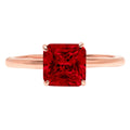 18K Rose Gold Solitaire Ring S52821
