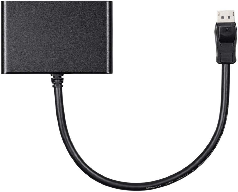 2-Port DisplayPort 1.2 to HDMI MST Hub, Black, Pack of 2 Q5147