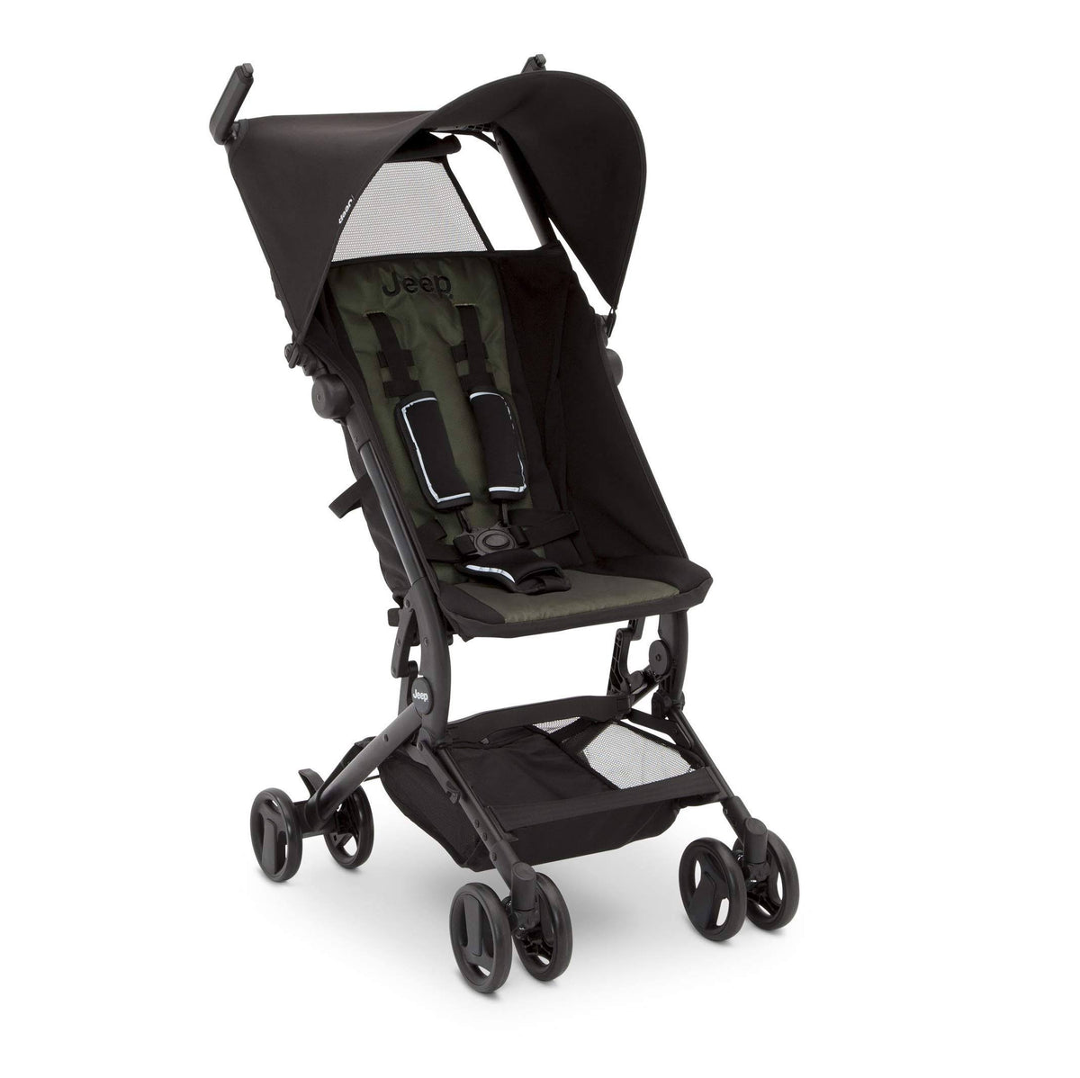 Black and Green Travel Stroller E46646