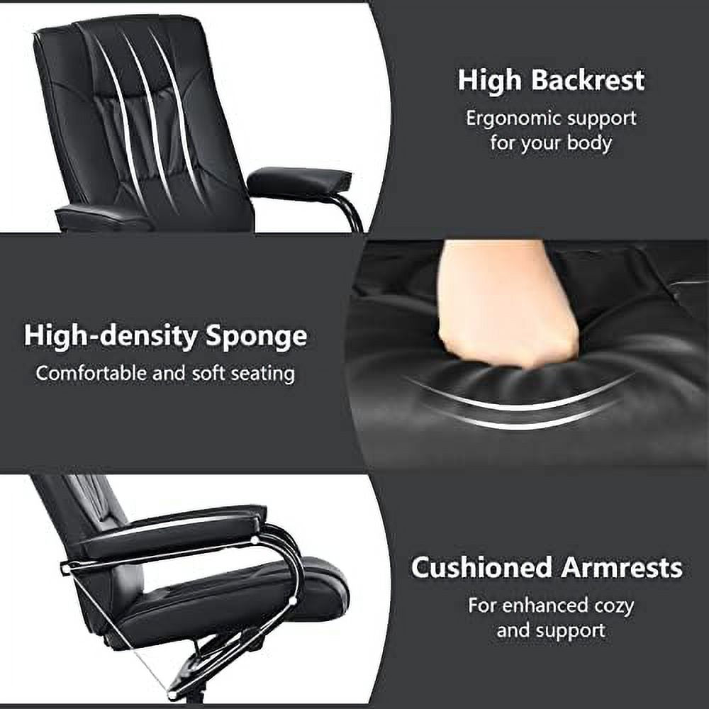 Brown PU Leather Swivel Reclining Chair with Ottoman M343