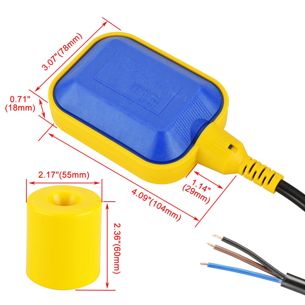 4M Cable Float Switch Water Level Controller D8849
