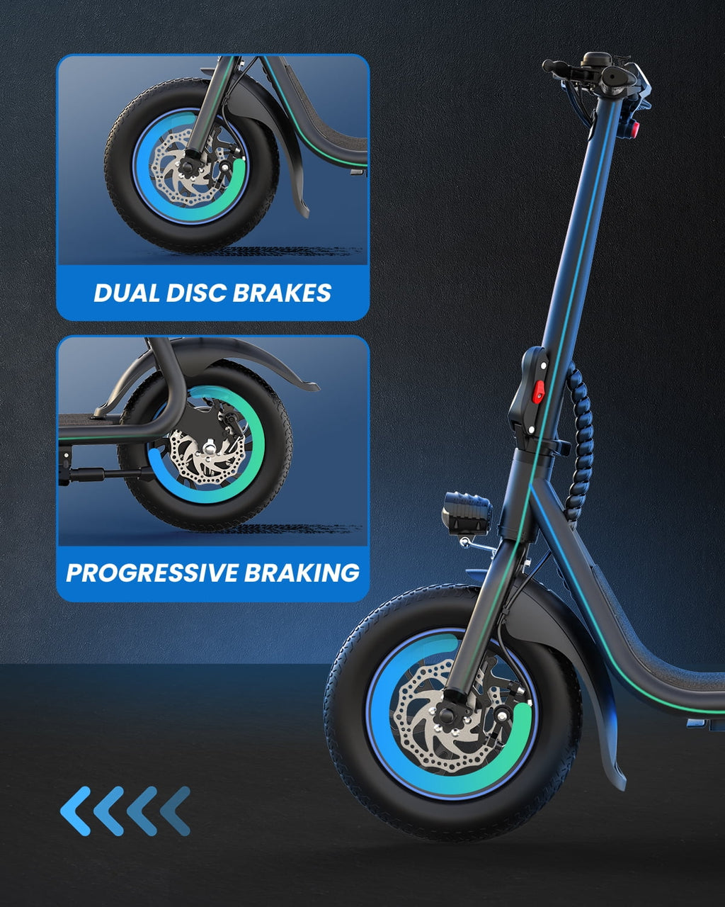 450W 36V Foldable Electric Scooter with Seat Basket 12 in Off-Road Tires Black W370