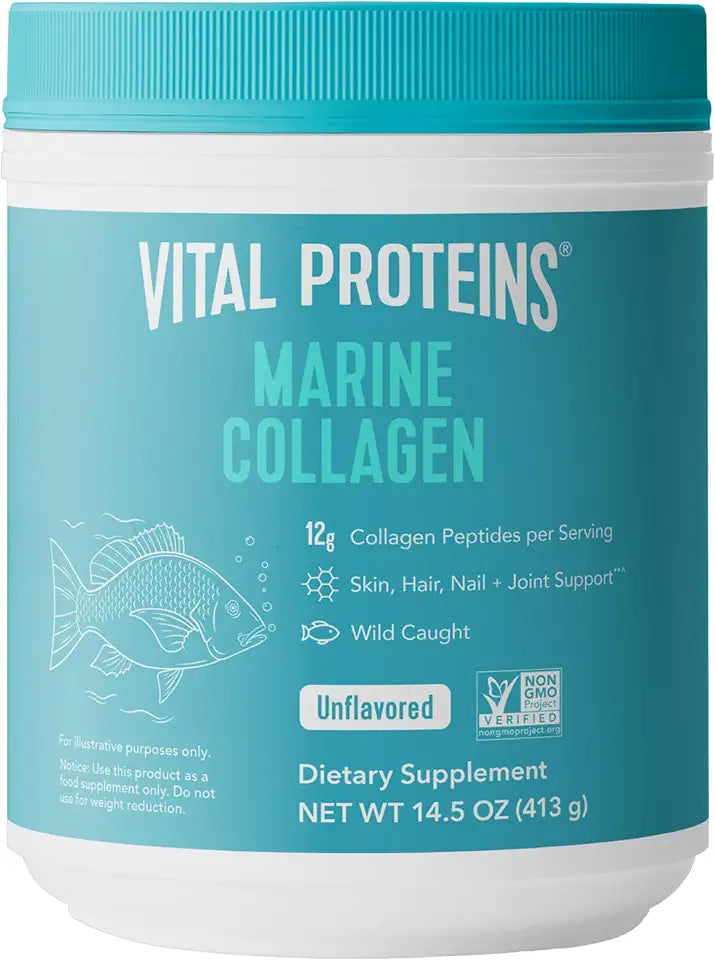 Marine Collagen Peptides Powder Supplement 14.5oz J132