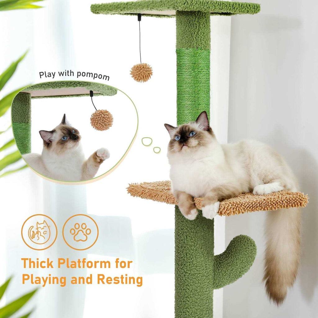 Cactus Cat Tree Floor to Ceiling Cat Tower X278