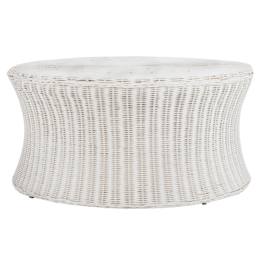 White Cocktail Ottoman V18950