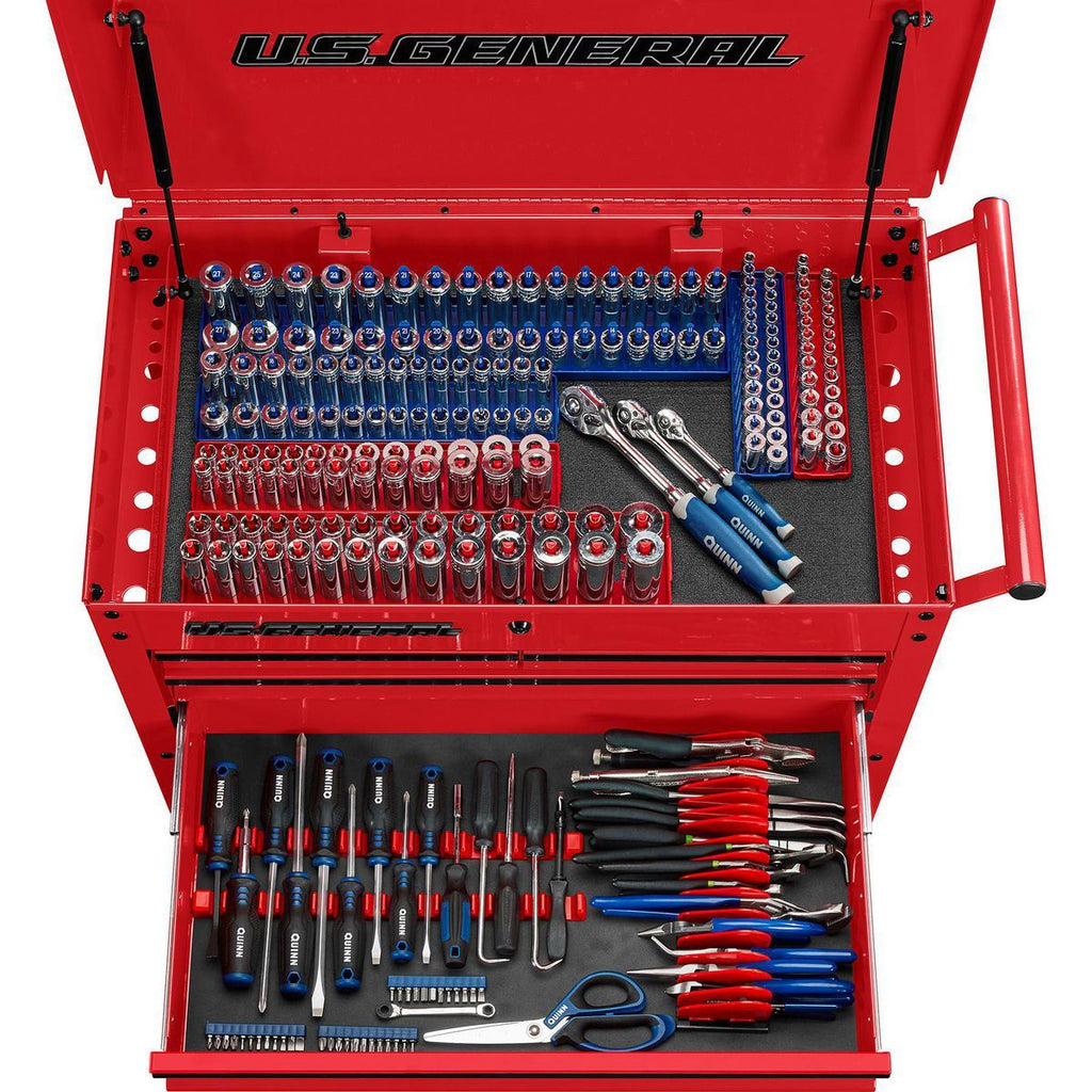 30 in. 4-Drawer Tech Cart, Red C34930