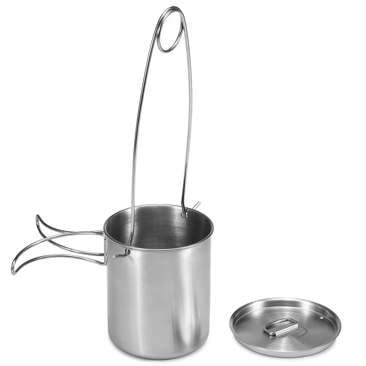 Stainless Steel Vacuum Insulated Water Bottle, 1000ml, with Hanging Pot A705265